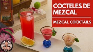 Los tres mas faciles y refrescantes Cocteles de Mezcal 🍹 Three easy and refreshing Mezcal Cocktails [upl. by Wordoow]