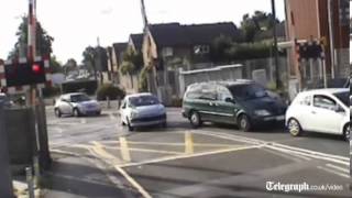 Dangerous drivers flout level crossing rules [upl. by Oznerol881]