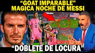 🟢MESSI IMPARABLE quotDoblete INFERNALquot PRENSA Se RINDE a sus PIES GOAT DESPEDAZO a PHILADELPHIA [upl. by Ardnuhsed687]