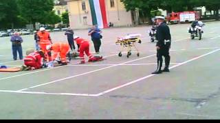 Simulazione incidente 2  Croce Rossa Italiana Giornata della sicurezza stradale 2013 Casale Monf [upl. by Jacky107]