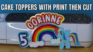 Make a cake topper with Cricut Print then cut  offset and weld tutorial [upl. by Jaine116]