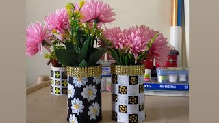 Amazing DIY 💐🪴  Lets Convert Dynaplast Cans 🥫into Planters  Desk Organizer 🎁 diy creativity [upl. by Napoleon388]