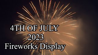 Cayucos California 4th of July annual fireworks display 2023 at the pier [upl. by Aekahs]