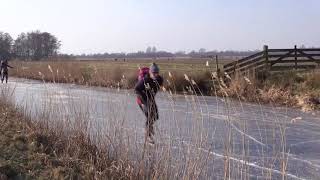 Schaatsen Earnewâld op 3 maart 2018 [upl. by Jaworski]