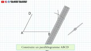 ABCD un parallélogramme construire le point E limage de C par la translation qui transforme A en D [upl. by Zaraf]