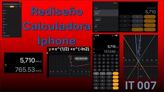 Nueva Calculadora Iphone con historial conversor y grafica todo lo que puedes hacer [upl. by Ahsiekim]