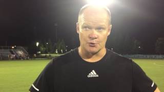 Coach Paul Cairney PostGame Interview High Point Aug 11 2016 [upl. by Anilasor]