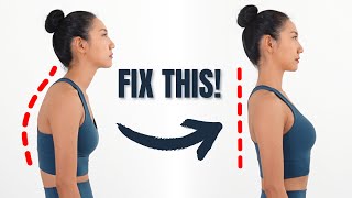 FIX FORWARD HEAD POSTURE amp NECK HUMP  10 MIN Daily Posture Routine [upl. by Nosle416]