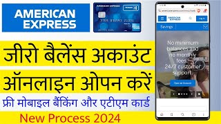 American Express account opening india zero balance  American Express Bank New Account Opening 2024 [upl. by Akina]