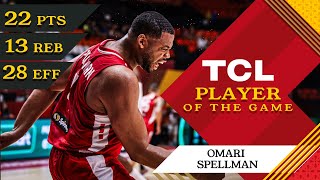 Omari Spellman 22 PTS  TCL Player Of The Game  ANG vs LBN  FIBA OQT 2024 Spain [upl. by Schweitzer]