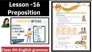 Le 16 Preposition English grammar class4  Common preposition कैसे समझे preposition क्या है [upl. by Attalanta184]