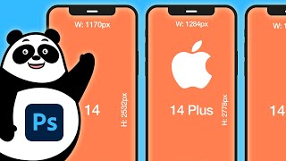 Photoshop Dimensions For iPhone 14 Background And Export [upl. by Anilag]