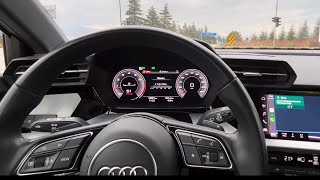 Audi A3 35 TFSİ 0220 Kmh 15 TFSİ 150 hp Hızlanma Acceleration [upl. by Meelas]