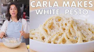 Carla Makes White Pesto Pasta  From the Test Kitchen  Bon Appétit [upl. by Yurik320]