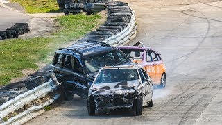 Banger Racing Angmering Raceway  CB Contact  8th September 2019 [upl. by Enovahs]