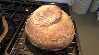 Rustic White French Boule Bread 8085 Hydration detailed steps [upl. by Odilo]