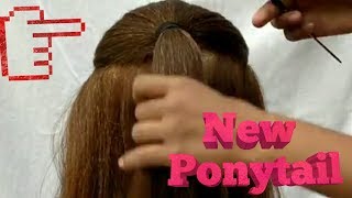 NEW PONYTAIL HAIRSTYLE  Ponytail Hairstyle For Medium And Long Hair [upl. by Dearr]