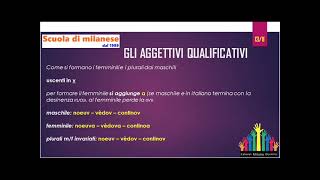 60 lezione  AGGETTIVI QUALIFICATIVI  11  uscenti in v [upl. by Vharat512]