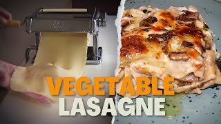 Learn how to cook healthy vegetable lasagne with homemade fresh pasta sheets Quick amp Easy [upl. by Bittencourt]