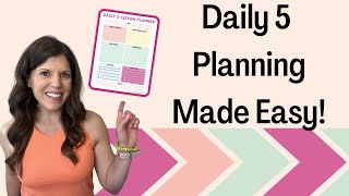 Master Your Daily 5 With This FREE Lesson Planner Template [upl. by Oj]