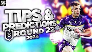 2024 NRL Tips amp Predictions ROUND 22 [upl. by Adnoryt807]