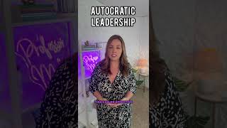 Autocratic Leadership Leading with Authority and Control [upl. by Auqinahc12]