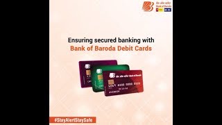 The fast and secure way to bank  Baroda Debit Cards [upl. by Elleuqram]