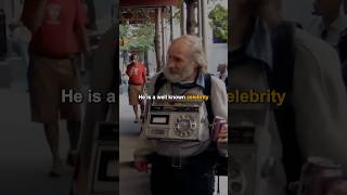 Radioman  homeless man has been in over 150 movies motivationalspeech actor celebrity shorts [upl. by Larine]