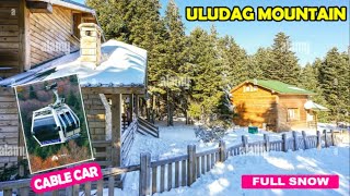 ULUDAG MOUNTAIN TURKEY  Cable Car Snow amp Beautiful Scenery [upl. by Adehsar292]