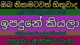 ඔබ උපන් ලග්නය සහ පහුගිය ආත්මයේ වැරදි  lagna palapala  past life karma [upl. by Castillo]