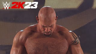 WWE 2K23  Goldberg Entrance Signature Finisher [upl. by Ahsienat545]