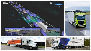 Plus and Scania MAN and Navistar Partner on Level 4 Autonomous Trucks [upl. by Atirehs]