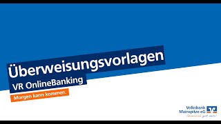 VR OnlineBanking Überweisungsvorlagen [upl. by Godderd]