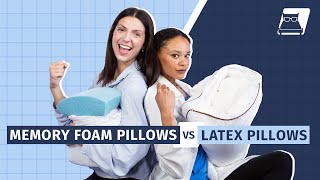 Latex vs Memory Foam Pillows  Which Is Right For You [upl. by Kcirb]