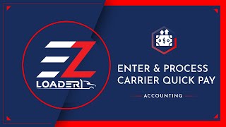 EZ Loader TMS  How to Enter and Process Carrier Quick Pay [upl. by Daniel157]