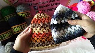 Crochet kopiah lubang by WANKKDM [upl. by Barnaba]