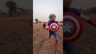 Captain America nay spiderman kay saath kea kia [upl. by Nickerson65]