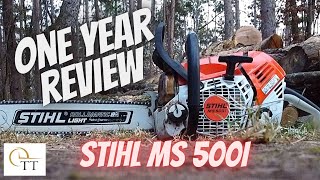 71 Stihl MS 500i Chainsaw Review  Best Firewood Chainsaw [upl. by Bruce]