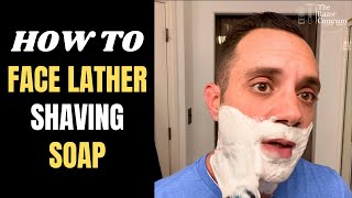 How to Face Lather Shaving Soap [upl. by Yehus360]