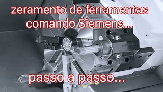 PRESET quot ZERAMENTOquot de ferramentas no torno cnc comando SIEMENS [upl. by Gery]