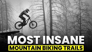 4 INSANE Mountain Biking Trails Around the World JawDropping Footage [upl. by Noe]