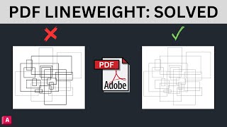 FIX Lineweight Thickness in PDF  AutoCAD [upl. by Prowel]