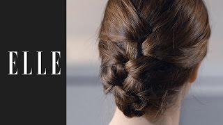 Comment faire une tresse indienne ┃ELLE Coiffure [upl. by Gnod]