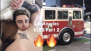 Nosso quarto quase pegou FOGO  VLOG Los Angeles  part 2 [upl. by Dahsraf124]