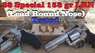 38 Special 158 gr LRN Lead Round Nose Tested [upl. by Bibah745]