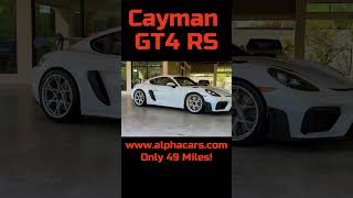 2024 Porsche Cayman GT4 RS for Sale  Immaculate Condition 49 Miles [upl. by Haile]