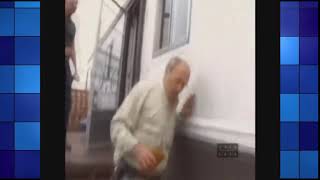 Video Random  Hombre borracho cae escaleras abajo Jim Lahey [upl. by Nail]