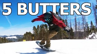 My Top 5 Personal Favorite Snowboard Butter Tricks [upl. by Selbbep]