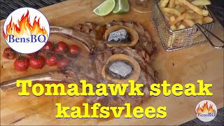 Tomahawk steak  kalfsvlees [upl. by Yelsnik828]