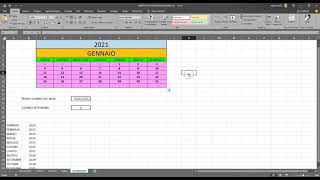 CALENDARIO AUTOMATICO CON EXCEL [upl. by Gnoh]